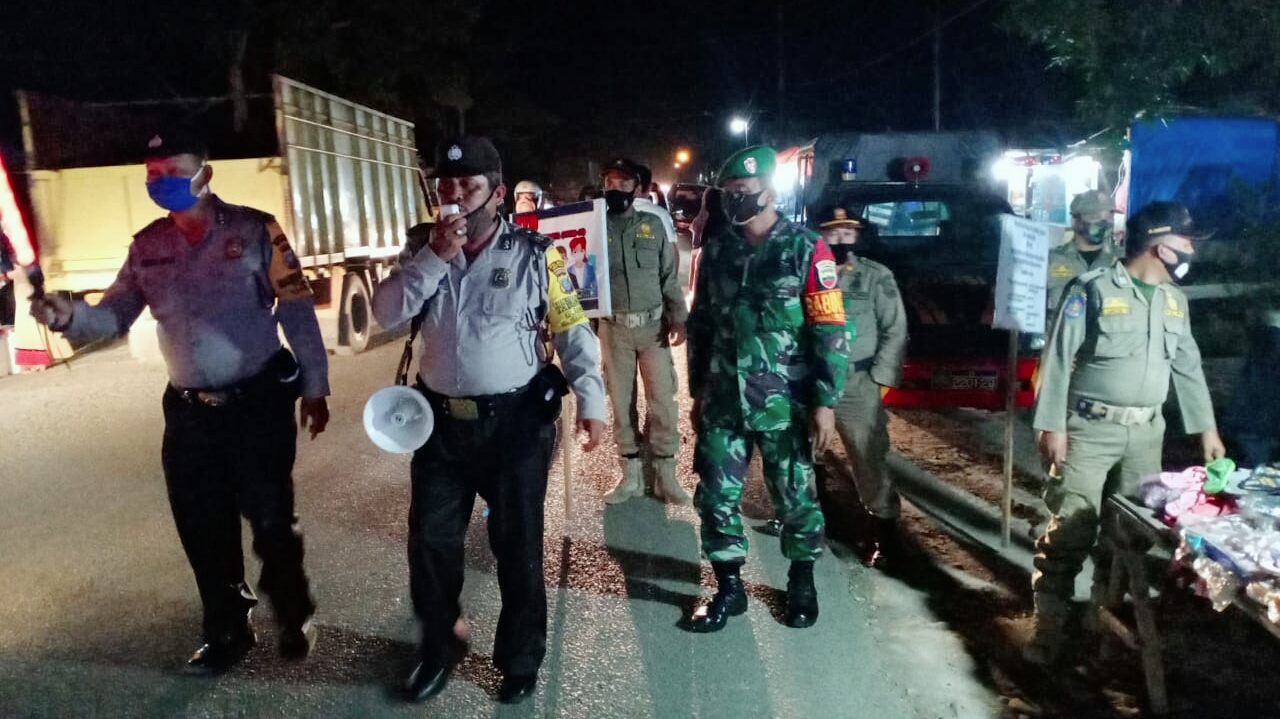 Kapolsek Rambutan AKP H.Samosir Pimpin Apel Patroli Dialogis Bersama Koramil 13/TT