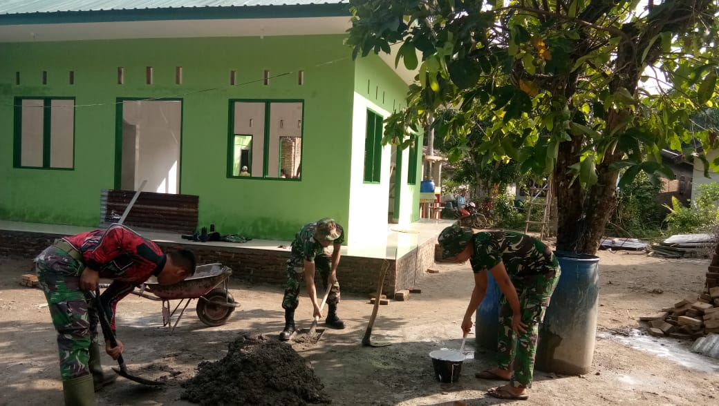 Satgas TMMD Kodim 0204/DS Terus Percantik Musholla Al Kahfi |