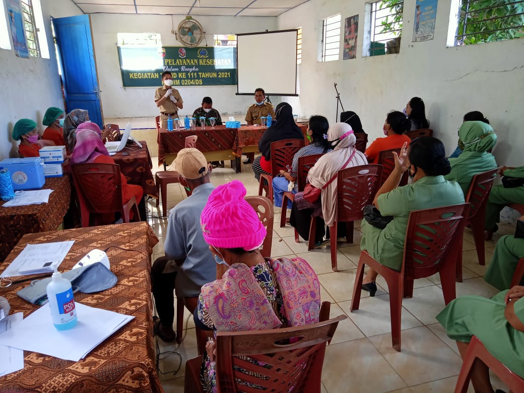 TMMD Kodim 0204/DS, Warga Desa Mabar Diberikan Pengetahuan Tentang Stunting