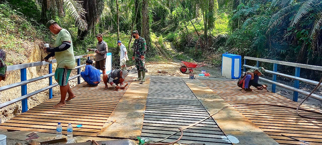 Tangan Dingin Satgas Kodim 0204/DS Bangun 4 Jembatan, Ini Hasilnya