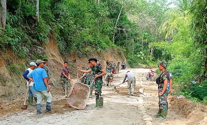 Demi Rakyat, Satgas TMMD Kodim 0204/DS Siap Korban Waktu Dan Tenaga