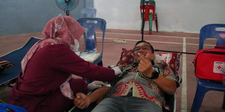 Sambut Hari Bhakti Pemasyarakatan Ke-60, Kalapas Kelas IIA Pematangsiantar Laksanakan Donor Darah.