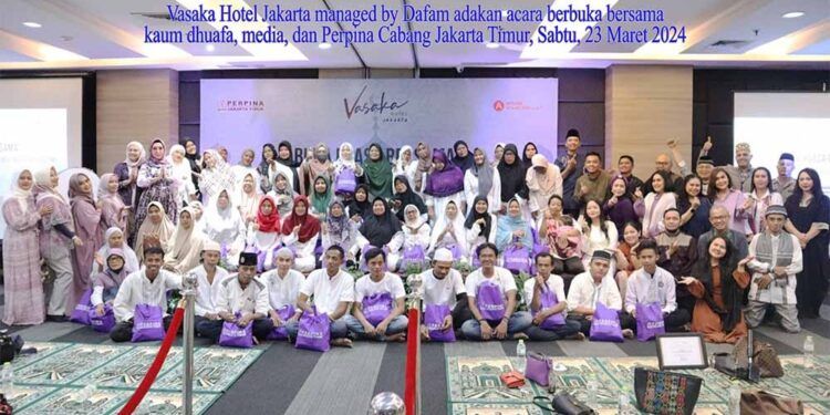 Dihadiri PPWI dan Firsts Union, Vasaka Hotel Jakarta Sinergi Berbagi di Ramadhan
