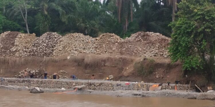 Bronjong Tanpa Papan Informasi, BWS II Sumatra Utara Sebut “Ini Pekerjaan Kecil”