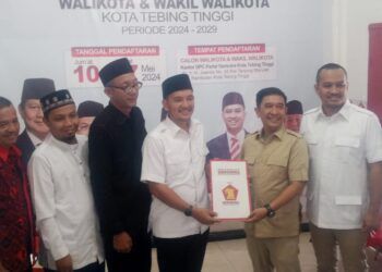 Iman Irdian Saragih Daftarkan Diri ke Perindo dan Gerinda Sebagai Balon Walikota 2024-2029
