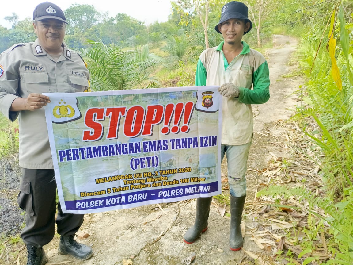 Polsek Kota Baru Sosialisasikan Stop PETI