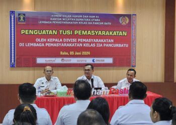 Kadivpas Berikat Penguatan Tupoksi Kepada Jajaran Lapas Pancur Batu