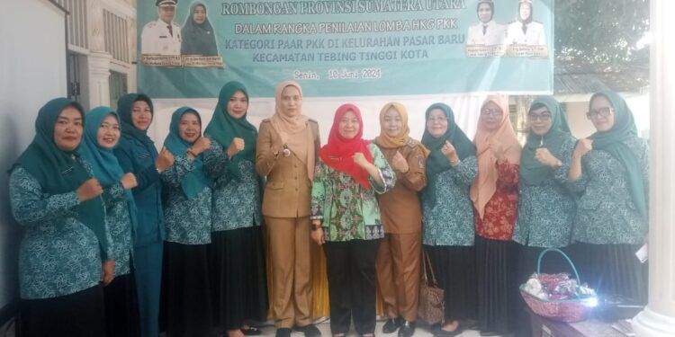 Lurah Pasar Baru Kota Tebing Tinggi Terima Kunjungan Tim Monitoring TP. PKK Provsu