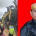 Akibat Material Proyek Pembangunan Yang Cair, Jalan Jadi Licin Hingga Akibatkan Sebuah Armada Bus DAMRI Tergelincir