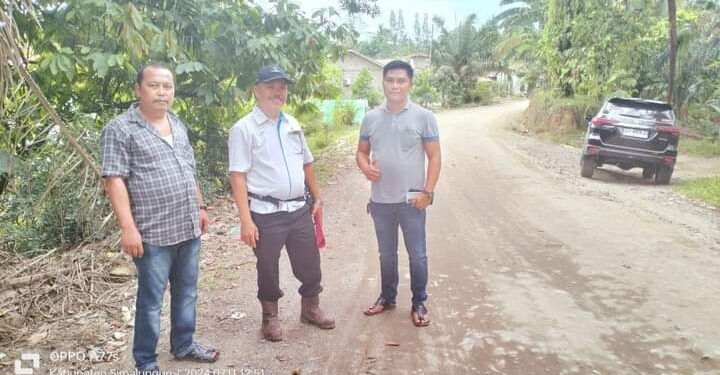 Karena Perjuangan Pangulu,PTPN4 Bangun Jalan 1 KM Di Nagori Perdagangan II