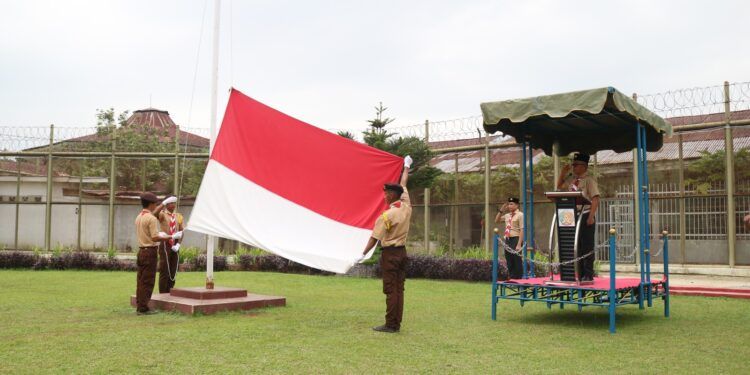 Peringati Hari Pramuka Ke-63, Lapas Kelas IIA Pematangsiantar Laksanakan Upacara