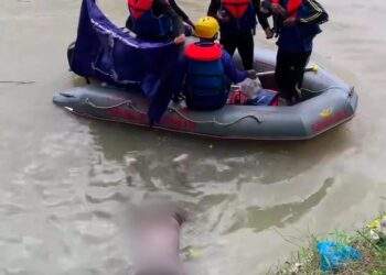 Korban Hanyut di sungai padang, akhirnya di temukan