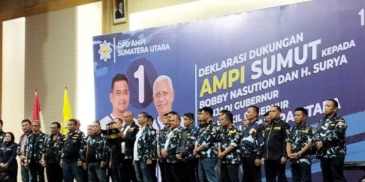 Deklarasi Dukungan AMPI Sumut Kepada Bobby-Surya Menjadi Gubernur & Wakil Gubernur Sumatera Utara Dihadiri Ribuan Massa