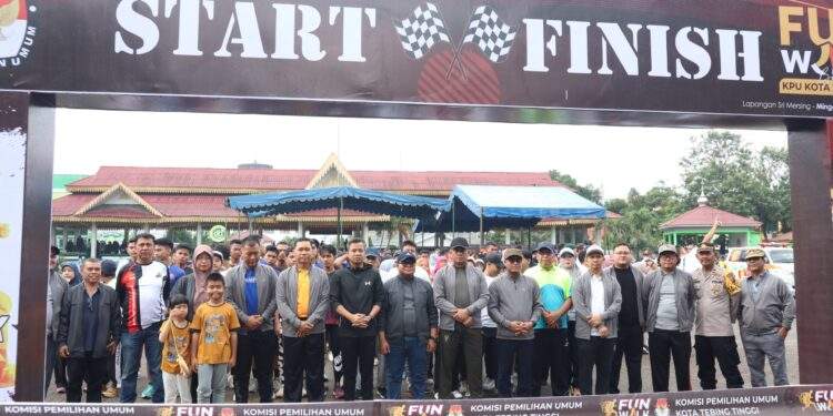 Pj.Wali Kota Ikut Fun Walk Bersama Kpu Dan Forkopimda