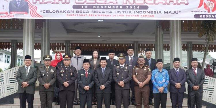 Pemko Tebing Tinggi Gelar Upacara Bela Negara Ke-76 Tahun 2024