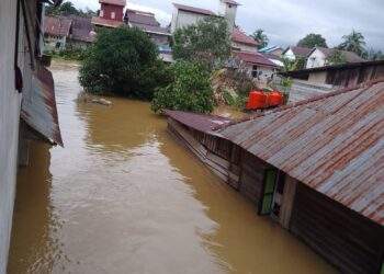 Akibat Luapan Sungai, Kondisi Banjir Landa Wilayah Menyuke