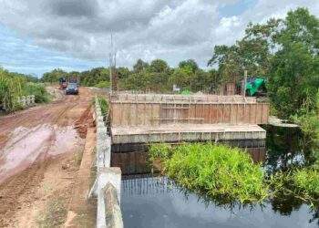 Viral Di Media Masa Proyek Jembatan Sungai Tapah Di Ketapang Terindikasi Ada Dugaan Korupsi