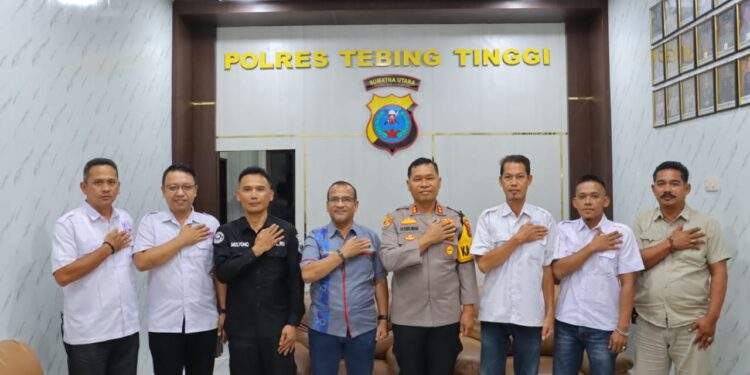 Terima Audensi SMSI, Kapolres Tebing Tinggi Siap Bangun Sinergi