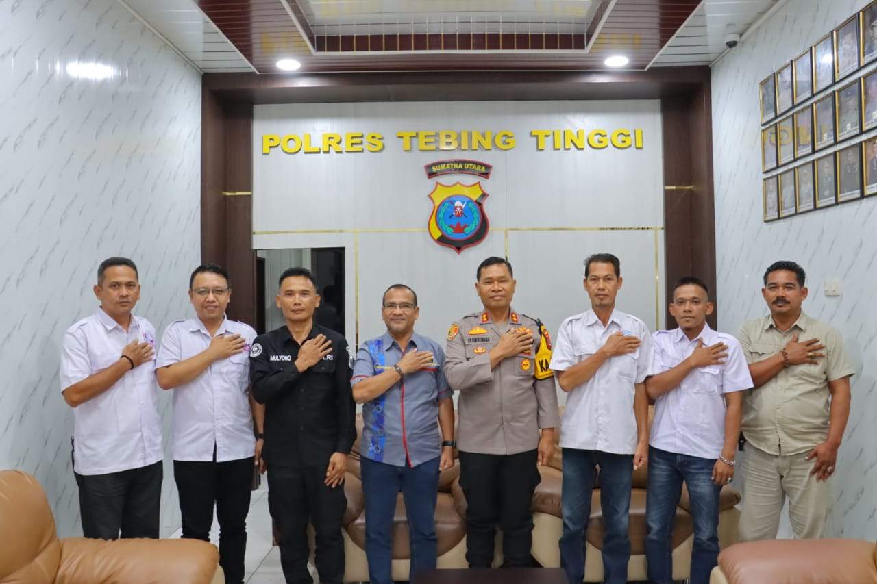 Terima Audensi SMSI, Kapolres Tebing Tinggi Siap Bangun Sinergi