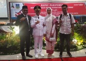 Penyambutan Walikota Tebing Tinggi Sumut Bapak H.Iman Irdian Saragih SE, berlangsung Meriah