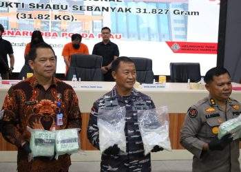 Sinergi Polda Riau dan Lanal Dumai Gagalkan Penyelundupan 30 Kilogram Sabu di Pelabuhan Roro Dumai