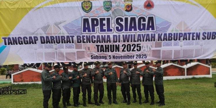 Perkuat Sinergi Hadapi Musim Hujan, Perhutani KPH Bandung Utara Ikuti Apel Siaga Tanggap Darurat Bencana di Subang