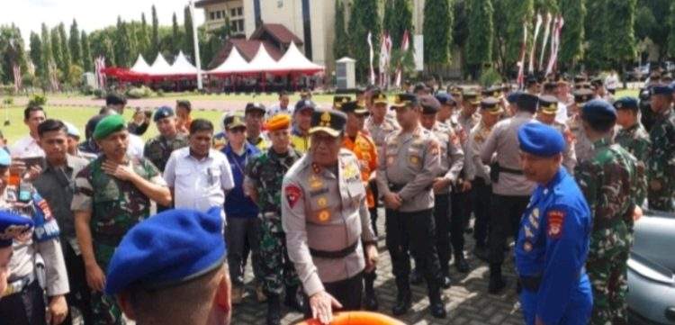 Kapolda Sulsel Pimpin Apel Kesiapsiagaan Bencana Alam dan Pengecekan Peralatan SAR