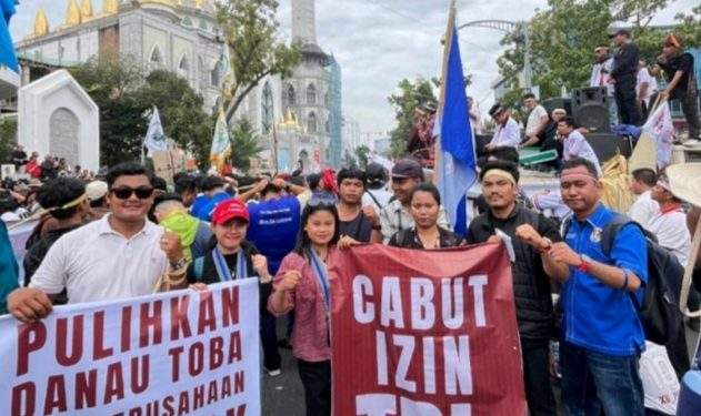 GMKI Toba, Aksi Damai 10 November 2025; Desak Gubernur Sumatera Utara Tutup TPL