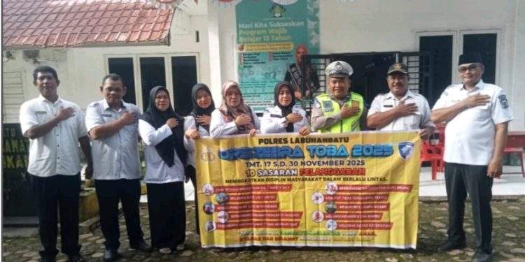 Operasi Zebra Toba 2025, Satlantas Labuhan Batu Penyuluhan Tertib Berlalulintas