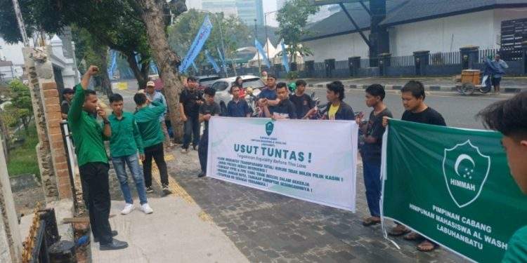 Unras Korupsi Rehab Puskemas di PN Medan, Mahasiswa Tuntut Adili  Ridwan Dalimunthe 