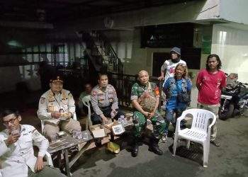 Polsek Jatinegara bersama Koramil 01/Jatinegara Patroli Keliling blBersama Menciptakan Wilayah Aman dan Kondusif