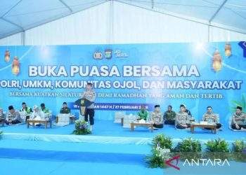 Kuatkan sinergi, Polda Metro Jaya gelar buka puasa dengan ojol