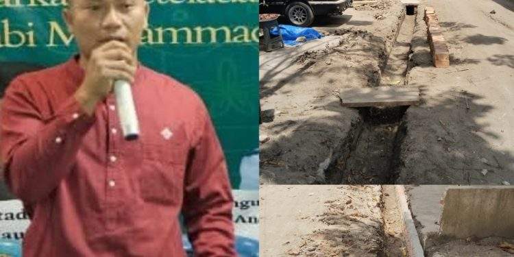 Menanggapi Keinginan Warga,Pangulu Nagori Perdagangan II Bagun Drainase Di Gang Air Bersih Dengan Dana Pribadi