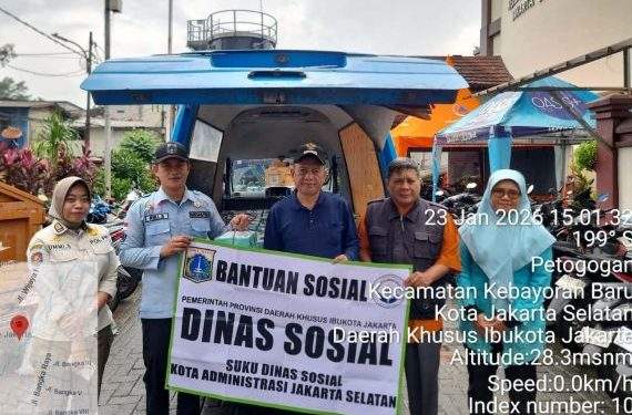 Dadiyono Apresiasi Bantuan Sudin Sosial untuk Korban Banjir Petogogan