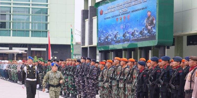 Pangdam XIX/Tuanku Tambusai Mayjend Agus Hadi Waluyo Pimpin Upacara Operasi Gaktib dan Yustisi 2026, Tingkatkan Disiplin Prajurit