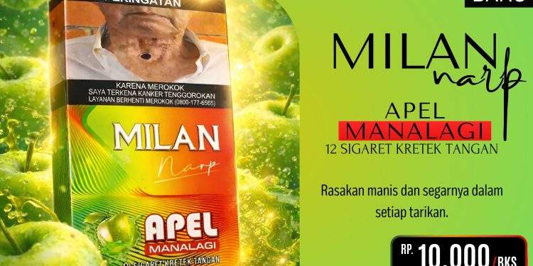 Rokok Milan Narp Tawarkan Sensasi Berbeda Lewat Varian Apel Manalagi, Ice Berry, dan Fine Taste
