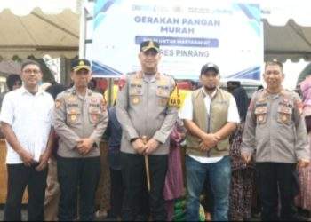 Polres Pinrang Gelar Gerakan Pangan Murah Polri Serentak, Bantu Masyarakat Dapatkan Bahan Pokok Terjangkau*