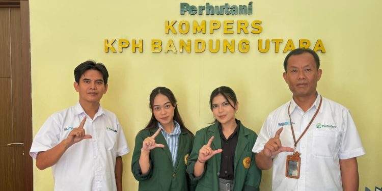 Perhutani KPH Bandung Utara Lepas Mahasiswi PKL UNPAS, Perkuat Sinergi dengan Dunia Akademik