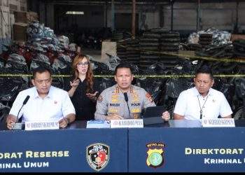 Polda Metro Jaya Bongkar Gudang Ribuan Motor Diduga untuk Ekspor Ilegal