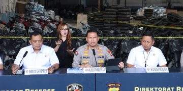 Polda Metro Jaya Bongkar Gudang Ribuan Motor Diduga untuk Ekspor Ilegal