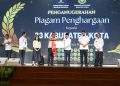 Wujudkan Kemudahan Akses Pelayanan Hukum Bagi Masyarakat, Wali Kota Tebing TinggiTerima Penghargaan Dari Kementrian Hukum Ri
