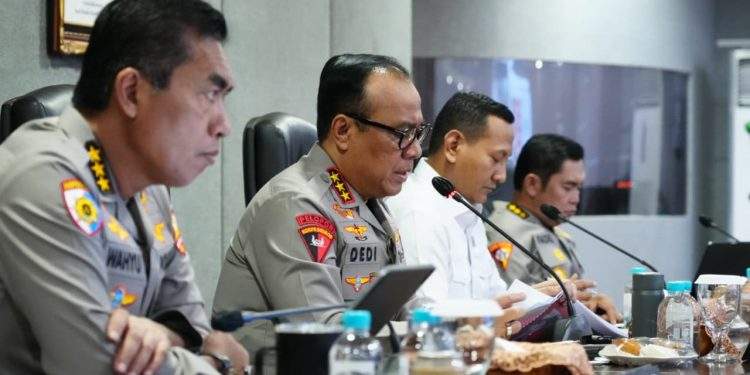 Tindak Lanjuti Arahan Presiden, Wakapolri dan Wamen Kehutanan Konsolidasikan Langkah Nasional Hadapi El Nino dan Karhutla