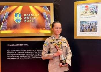 Brigadir Renita Rismayanti Raih Hoegeng Awards 2026 Kategori Polisi Inovatif Berkat Inovasi Digitalisasi Data Kriminal Misi PBB*