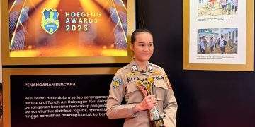 Brigadir Renita Rismayanti Raih Hoegeng Awards 2026 Kategori Polisi Inovatif Berkat Inovasi Digitalisasi Data Kriminal Misi PBB*