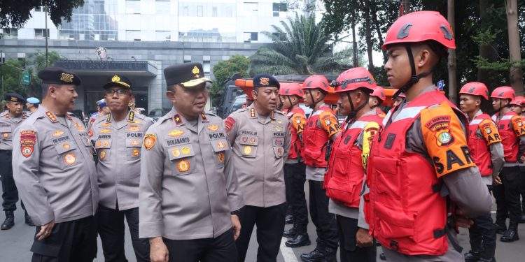 Polda Metro Jaya Gelar Apel Kesiapan Personel dan Peralatan Penanganan Bencana