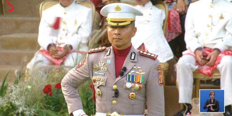 Mengenal Sosok Kombes Jerrold, Danup Penurunan Bendera Merah Putih HUT RI ke-81 di Istana