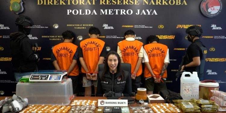 Polda Metro Tangkap Sindikat Pengedar Sinte via Medsos di Jakarta