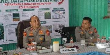 Kapolda Jawa Barat Tinjau Lahan Penanaman Bibit Bawang Putih di Ciater, Dukung Program Ketahanan Pangan Nasional