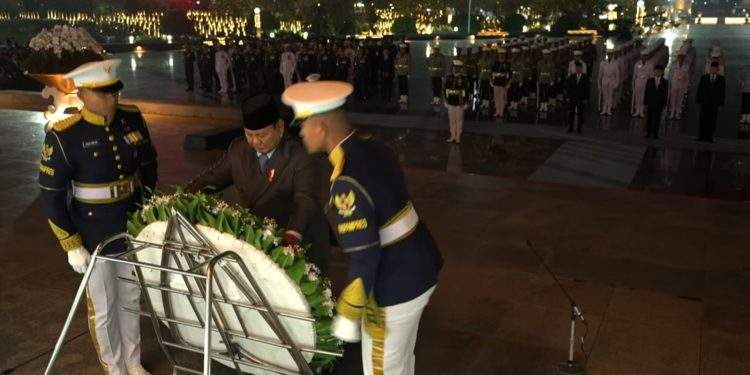 Presiden Prabowo Subianto Melakukan Renungan Suci dan Ziarah Nasional di Taman Makam Pahlawan (TMP) Kalibata