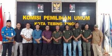 DPC AKPERSI Kota Tebing Tinggi Audiensi Dengan KPU, Perkuat Sinergitas Informasi Publik